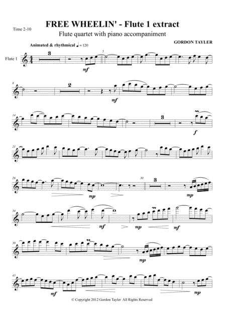 Free Wheelin Sheet Music