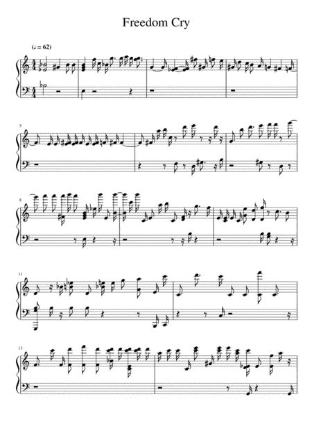 Freedom Cry Sheet Music