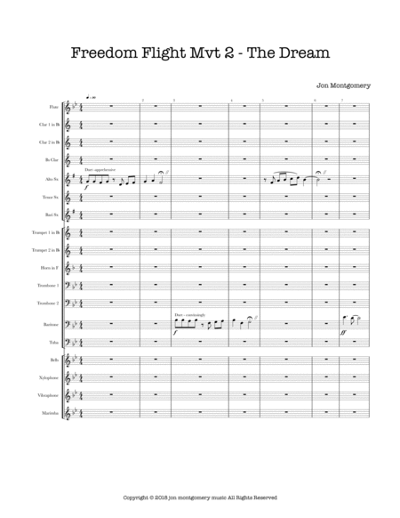 Freedom Flight Mvt 2 Sheet Music