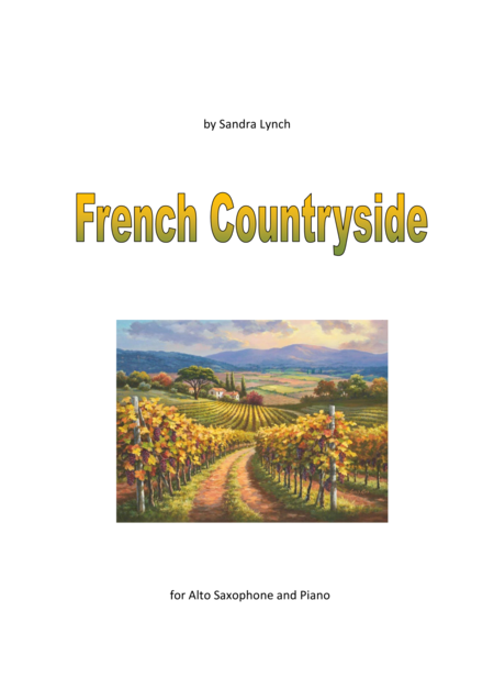 Free Sheet Music French Countryside For Alto Saxophone