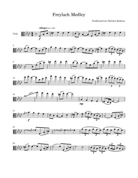 Freylach Medley Sheet Music