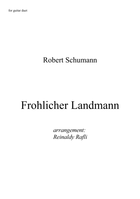 Free Sheet Music Frochlicher Landmann