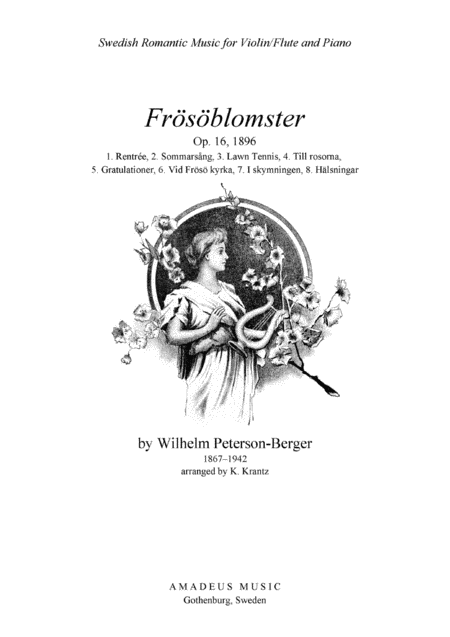 Frsblomster Op 16 Book 1 For Violin And Piano Complete Transcription Sheet Music