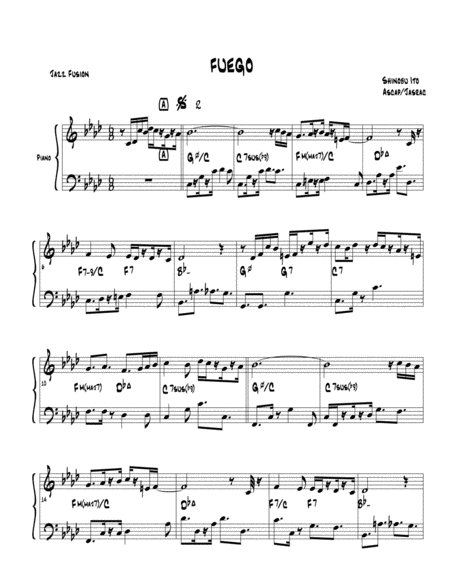 Free Sheet Music Fuego