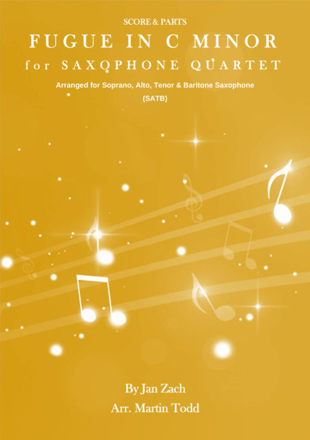 Free Sheet Music Fugue In C Minor For Saxophone Quartet Satb