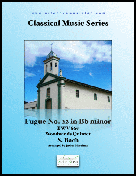 Fugue No 22 In Bb Minor Bwv 867 Woodwinds Quintet Sheet Music