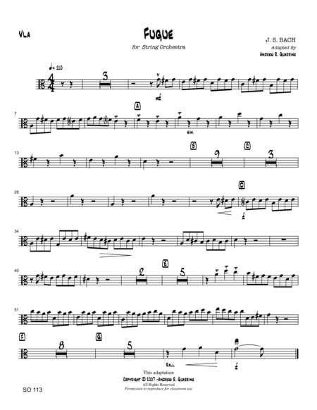 Free Sheet Music Fugue