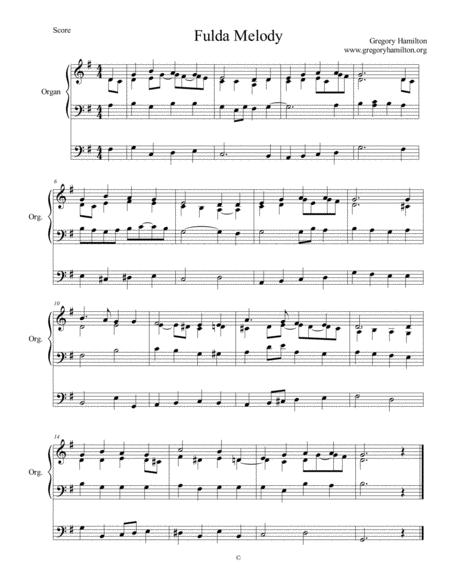 Fulda Melody O Jesus We Adore Thee Alternative Harmonization Sheet Music