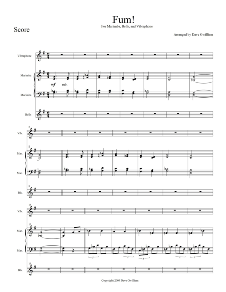 Fum Sheet Music