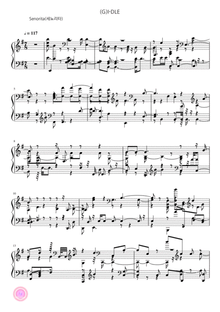 G I Dle Senorita Sheet Music