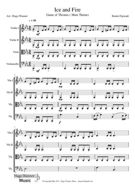 Game Of Thrones Ice And Fire Sheet Music