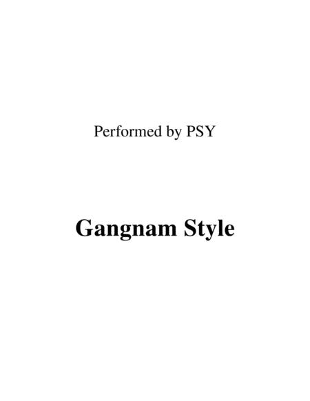 Free Sheet Music Gangnam Style Lead Sheet Performed By Psy