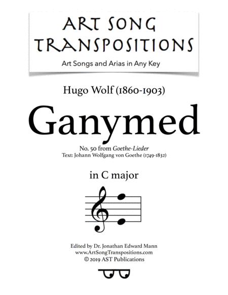 Free Sheet Music Ganymed C Major