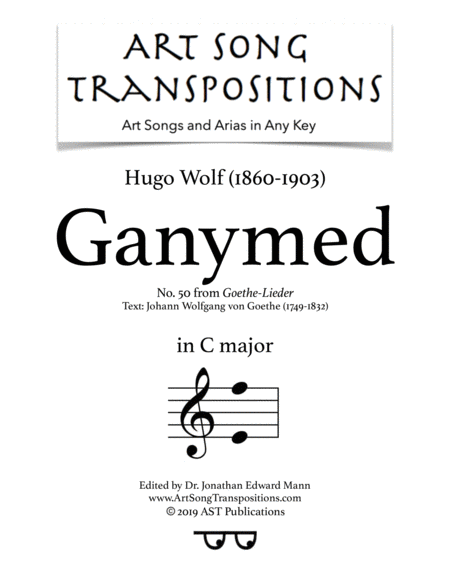 Ganymed C Major Sheet Music