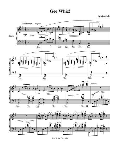 Geewhiz Sheet Music