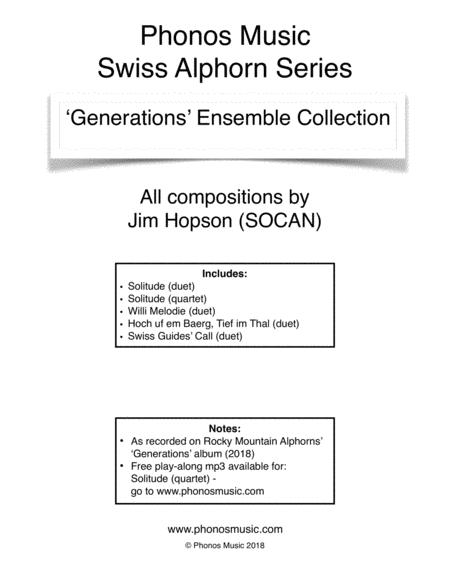 Generations Ensemble Collection Sheet Music