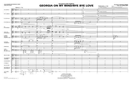 Georgia On My Mind Bye Bye Love Arr Michael Brown Conductor Score Full Score Sheet Music