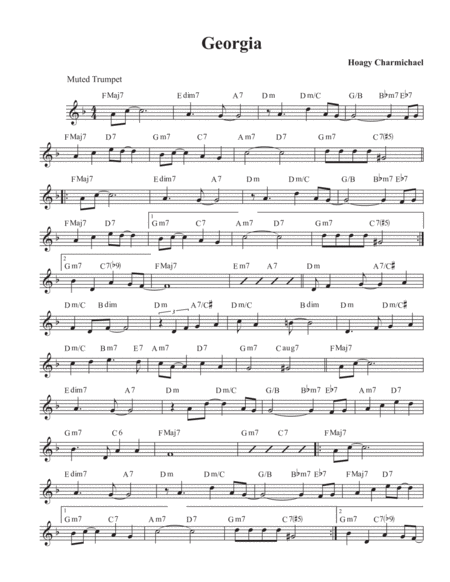 Georgia Sheet Music