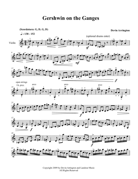 Gershwin On The Ganges Sheet Music