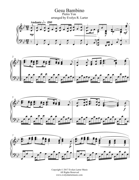 Gesu Bambino Sheet Music