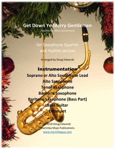 Get Down Ye Merry Gentlemen God Rest Ye Merry Gentlemen Sheet Music