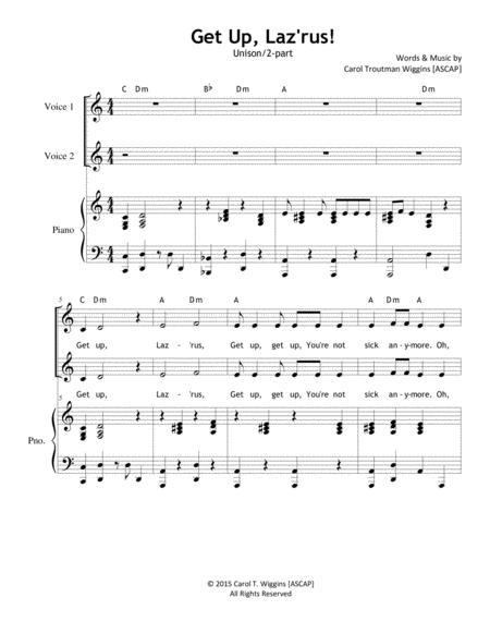 Free Sheet Music Get Up Laz Rus