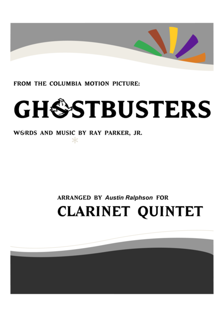 Ghostbusters Clarinet Quintet Sheet Music