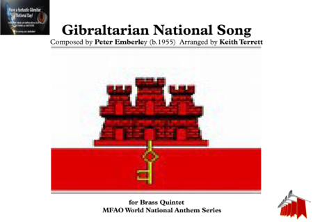 Free Sheet Music Gibraltar Anthem For Brass Quintet