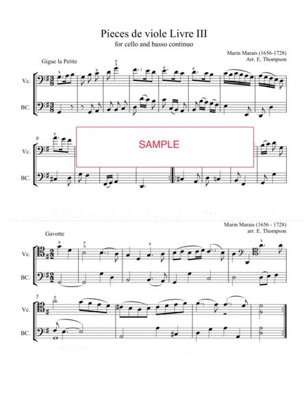 Free Sheet Music Gigue La Petite For 2 Cellos