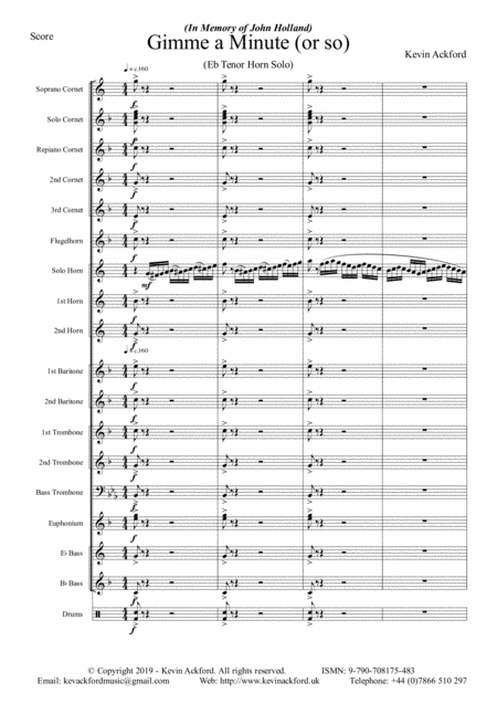 Gimme A Minute Or So Sheet Music