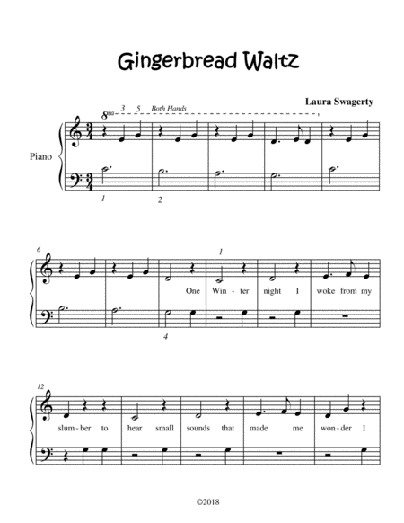 Free Sheet Music Gingerbread Waltz