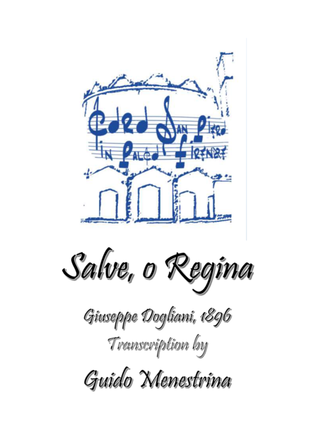 Free Sheet Music Giuseppe Dogliani Salve O Regina 1896