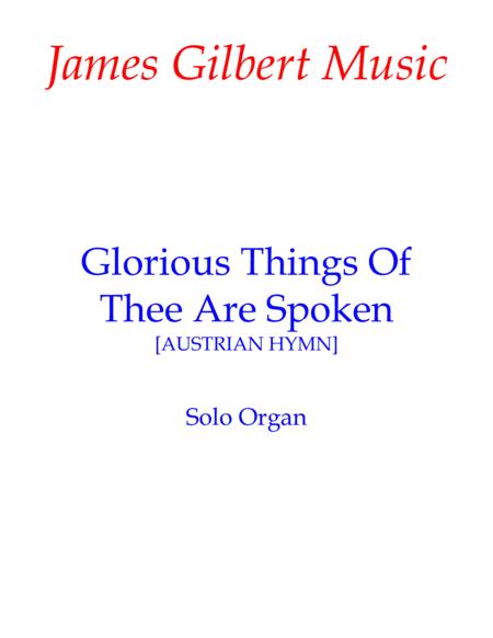 Free Sheet Music Glorious Things Of Thee Are Spoken Or