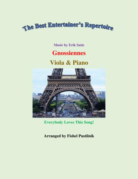 Gnossiennes For Viola And Piano Jazz Pop Version Video Sheet Music