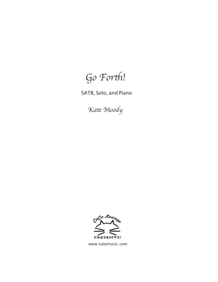 Free Sheet Music Go Forth