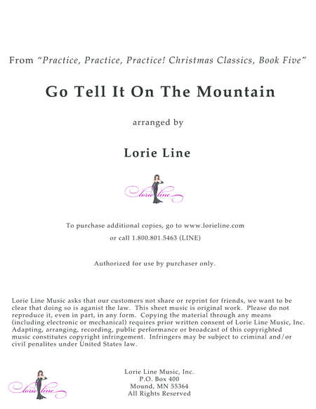 Go Tell It On The Mountain Easy Sheet Music