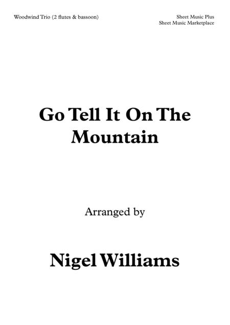 Go Tell It On The Mountain For Two Flutes And Bassoon Sheet Music