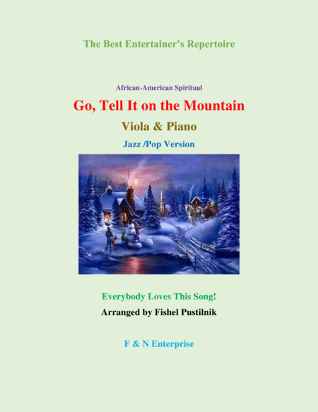 Go Tell It On The Mountain For Viola And Piano Sheet Music