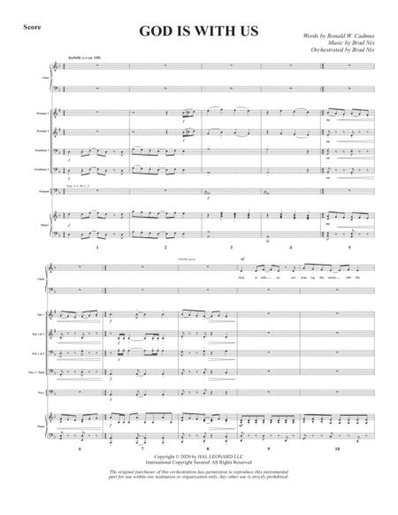 God Is With Us Full Score Sheet Music