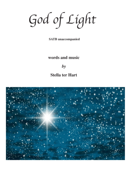 Free Sheet Music God Of Light Satb Unaccompanied Christmas Reflections