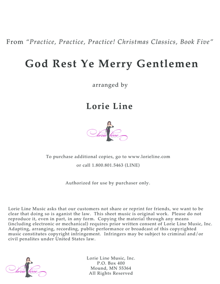 God Rest Ye Merry Gentlemen Easy Sheet Music