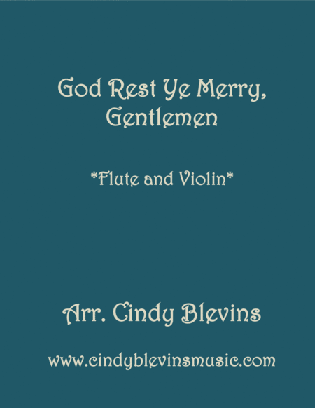 God Rest Ye Merry Gentlemen For Flute And Violin Sheet Music