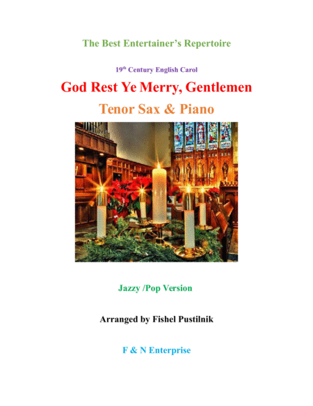 God Rest Ye Merry Gentlemen For Tenor Sax And Piano Sheet Music