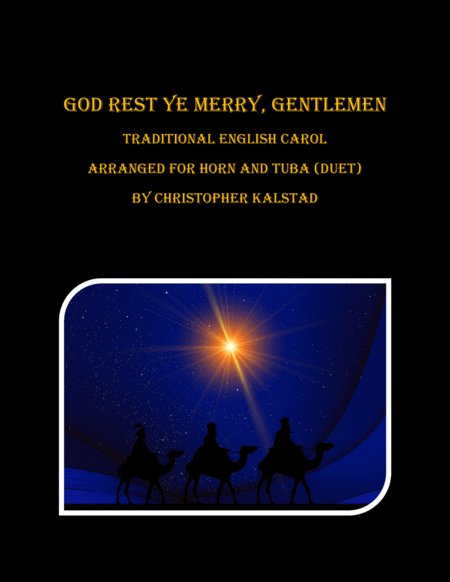 God Rest Ye Merry Gentlemen Horn Tuba Duet Sheet Music