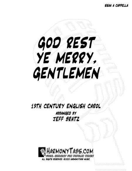 Free Sheet Music God Rest Ye Merry Gentlemen Ssaa A Cappella