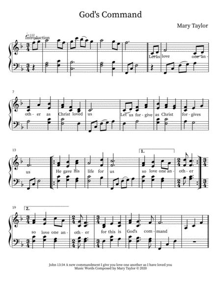 Gods Command Sheet Music