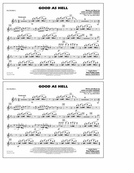 Good As Hell Arr Matt Conaway And Jack Holt Flute Piccolo Sheet Music