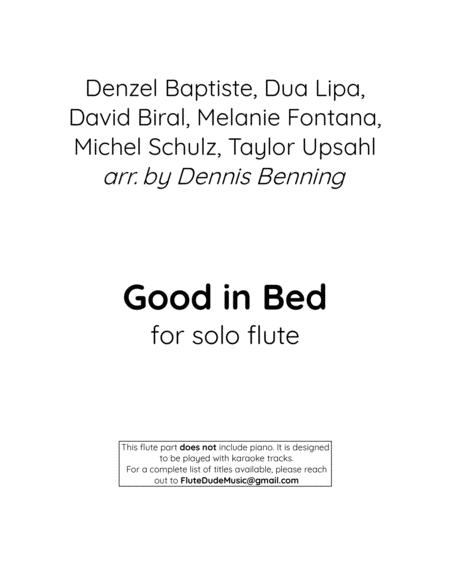 Good In Bed For Solo Flute No Piano Sheet Music