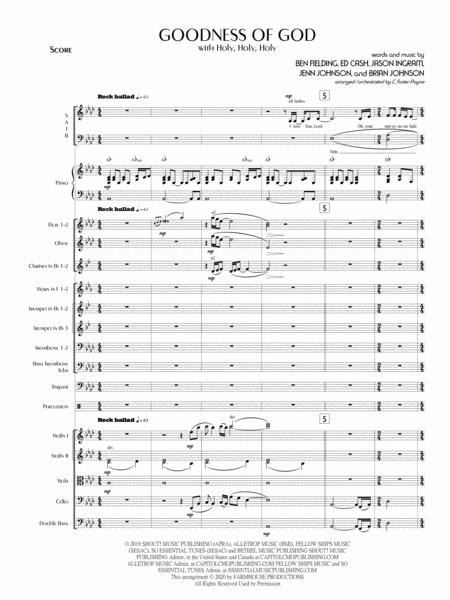 Goodness Of God With Holy Holy Holy Sheet Music