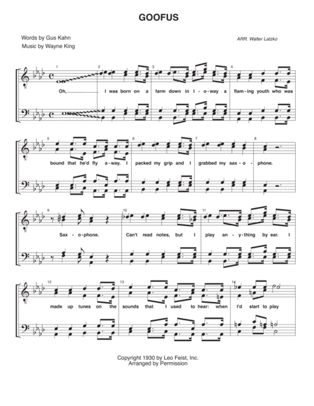 Goofus Sheet Music